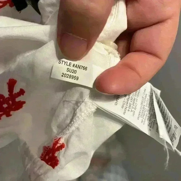 J. Crew Cotton Poplin Slim Perfect Shirt with Knot Embroidery Size 16 - Picture 6 of 8